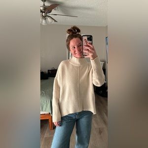 White sweater bought at Nordstrom Rack